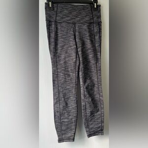 Athleta women’s small heathered black/gray Space Dye workout leggings